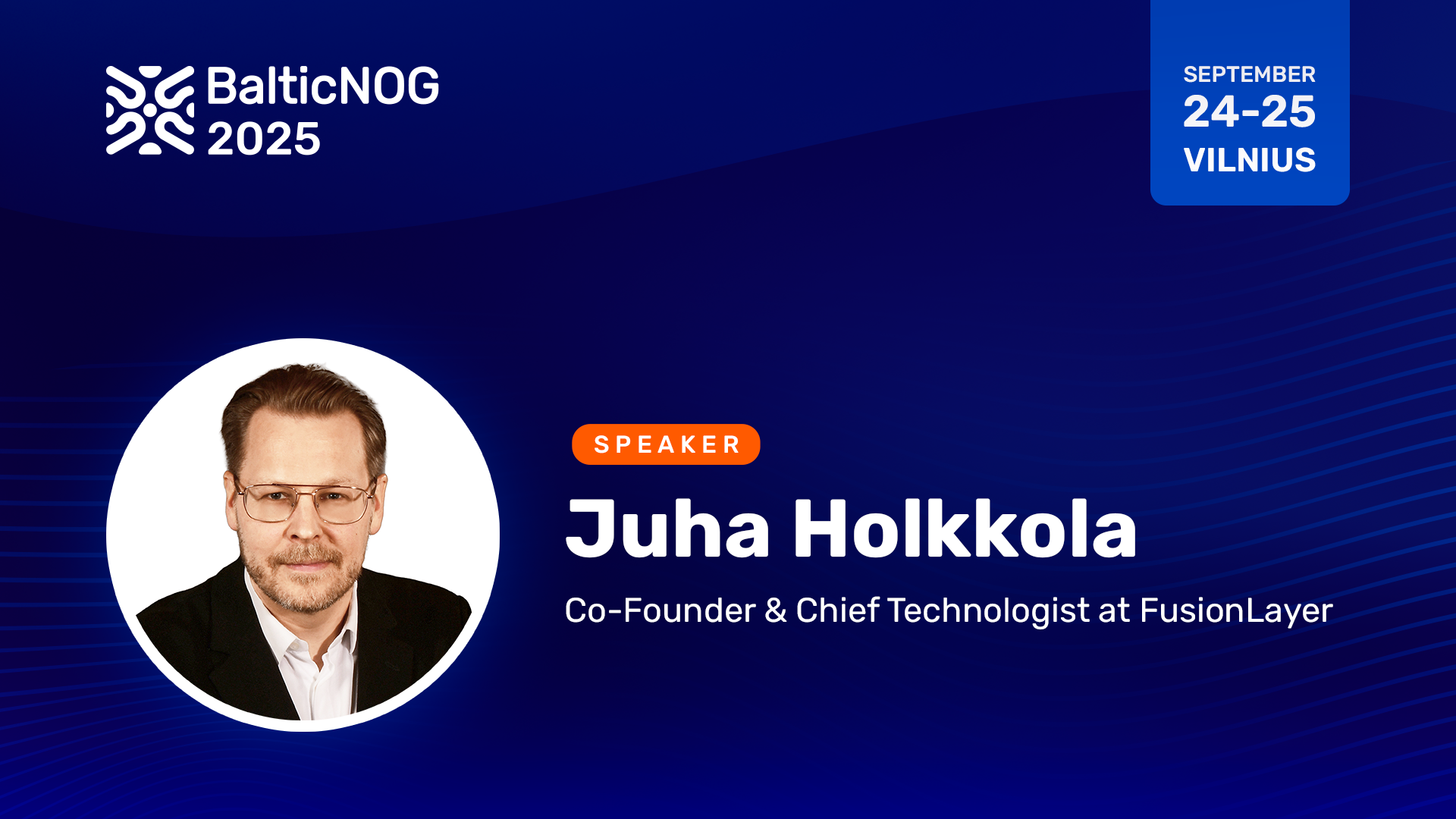 Speaker Juha Holkkola