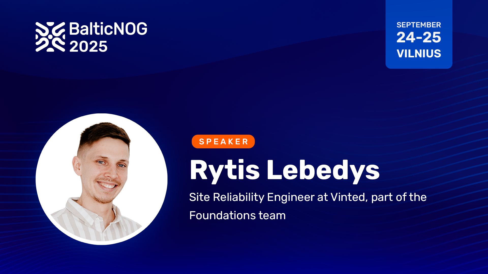 Speaker Rytis Lebedys
