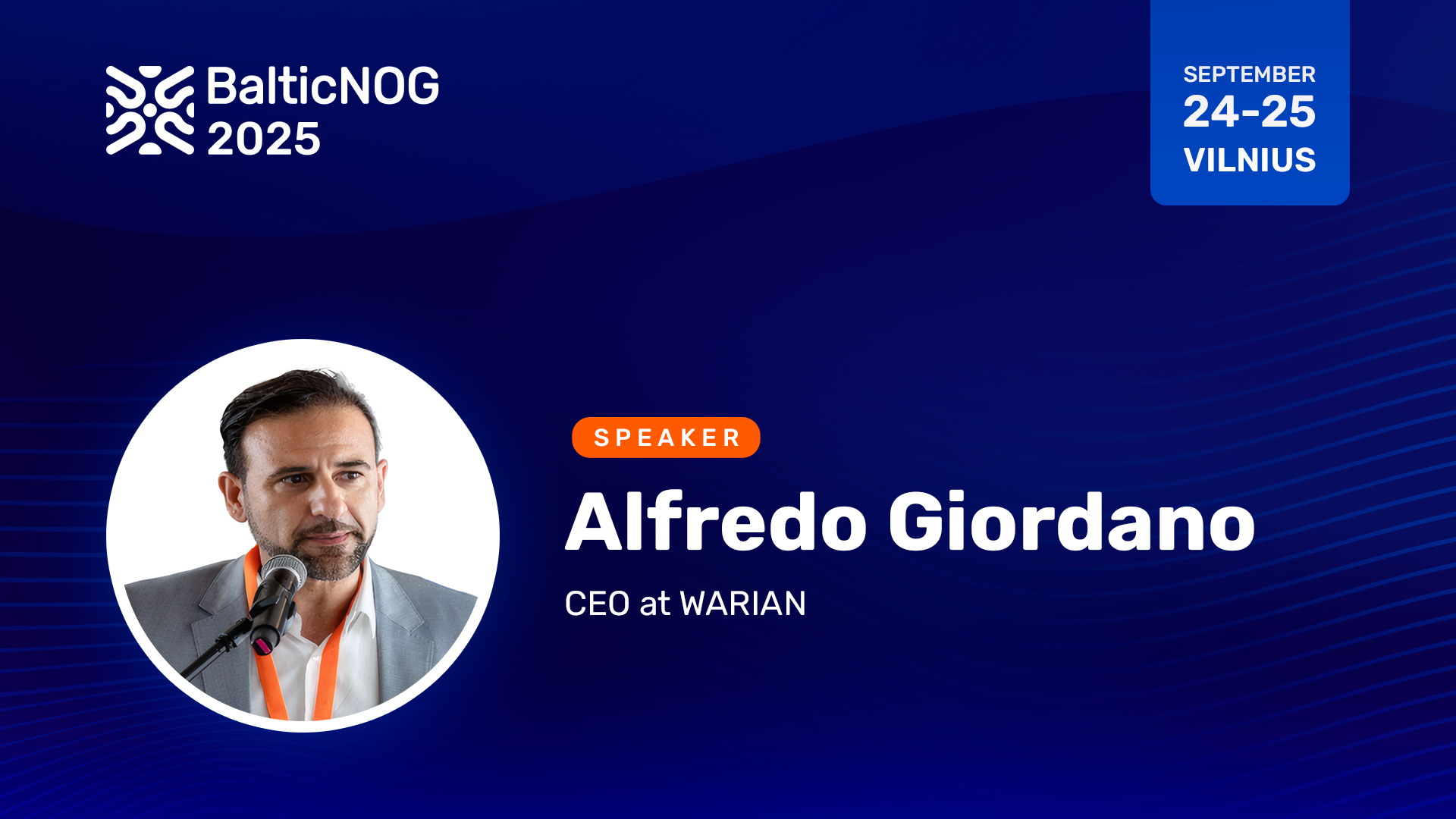 Speaker Alfredo Giordano