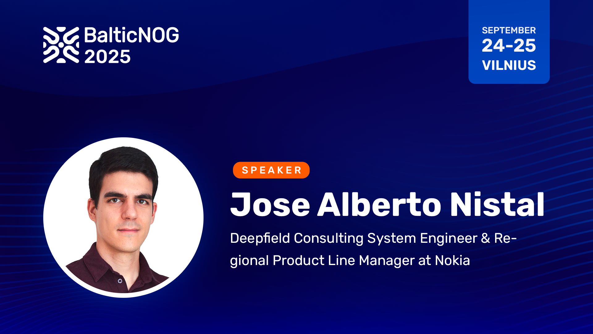 Speaker Jose Alberto Nistal