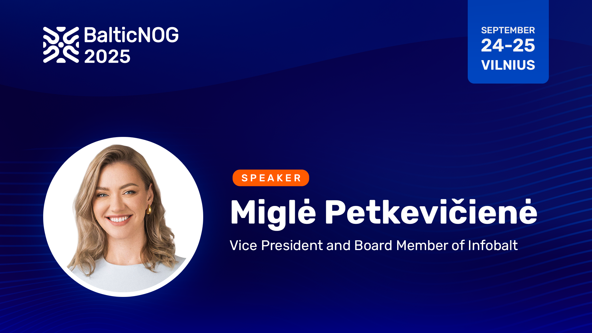 Speaker Miglė Petkevičienė